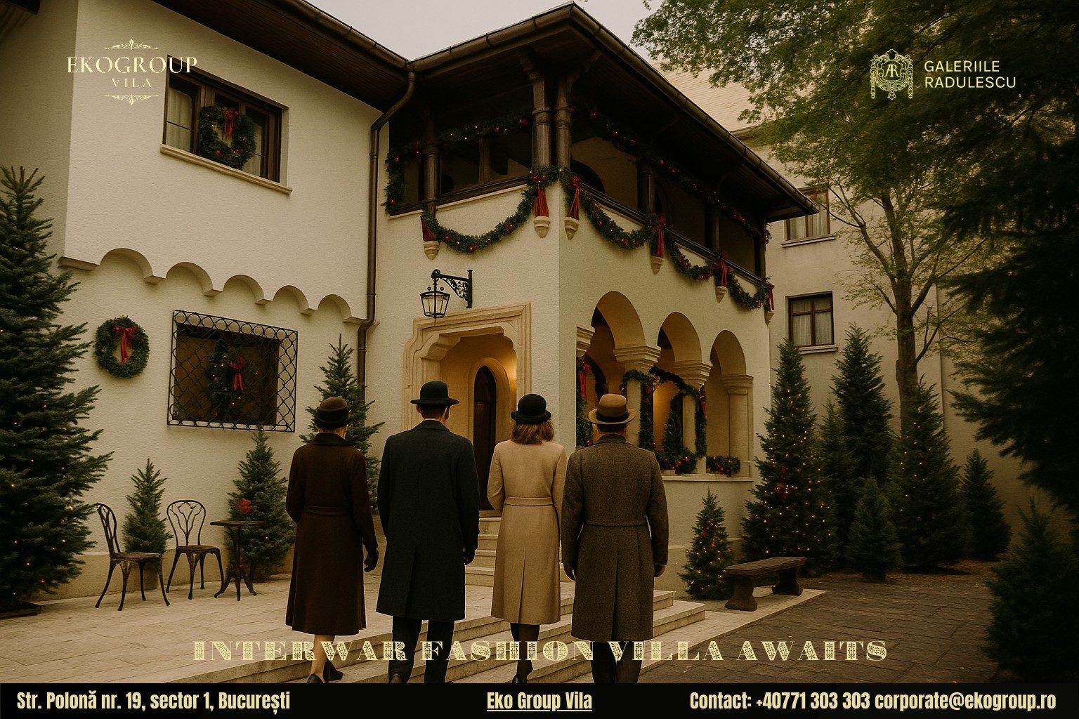 Haine de Crăciun din epoca interbelică, reînviate prin expoziția Crăciunul anilor ’30 de la Eko Group Vila 8 Haine de Crăciun din epoca interbelică, reînviate prin expoziția Crăciunul anilor ’30 de la Eko Group Vila